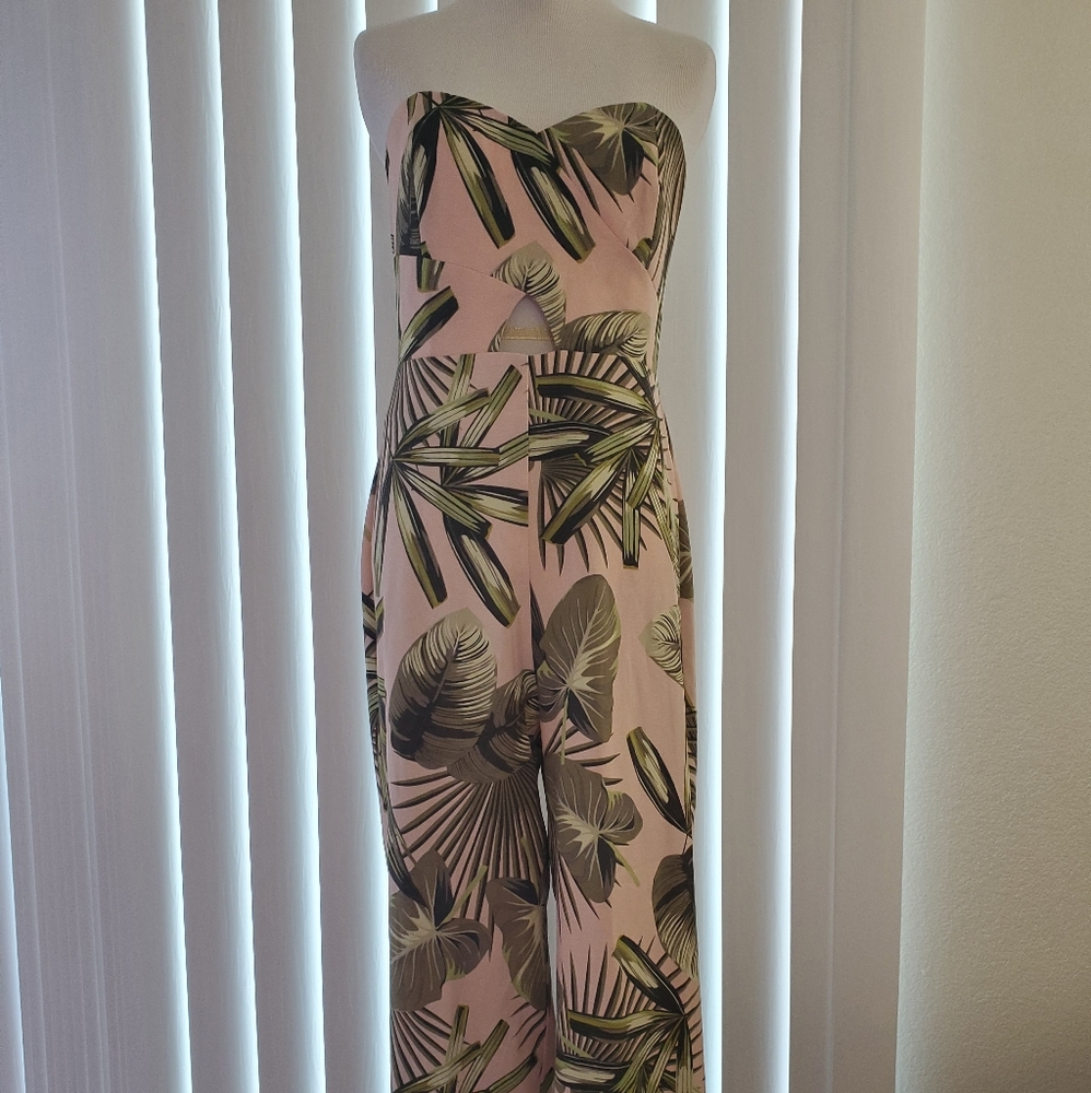 Tropical Print Jumpsuit